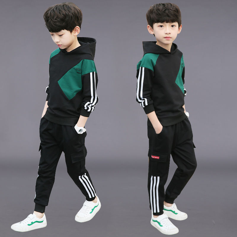 Children's clothing, boys' Autumn suit, new Zhongda children's sportswear, Korean version, men's fashion suit, children's spring and autumn two piece suit
