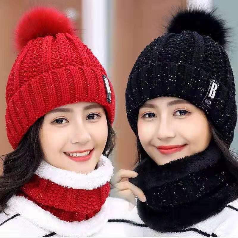 Winter hat children's Korean version student versatile Wool Hat Plush warm hat autumn and winter cycling cold proof knitted hat