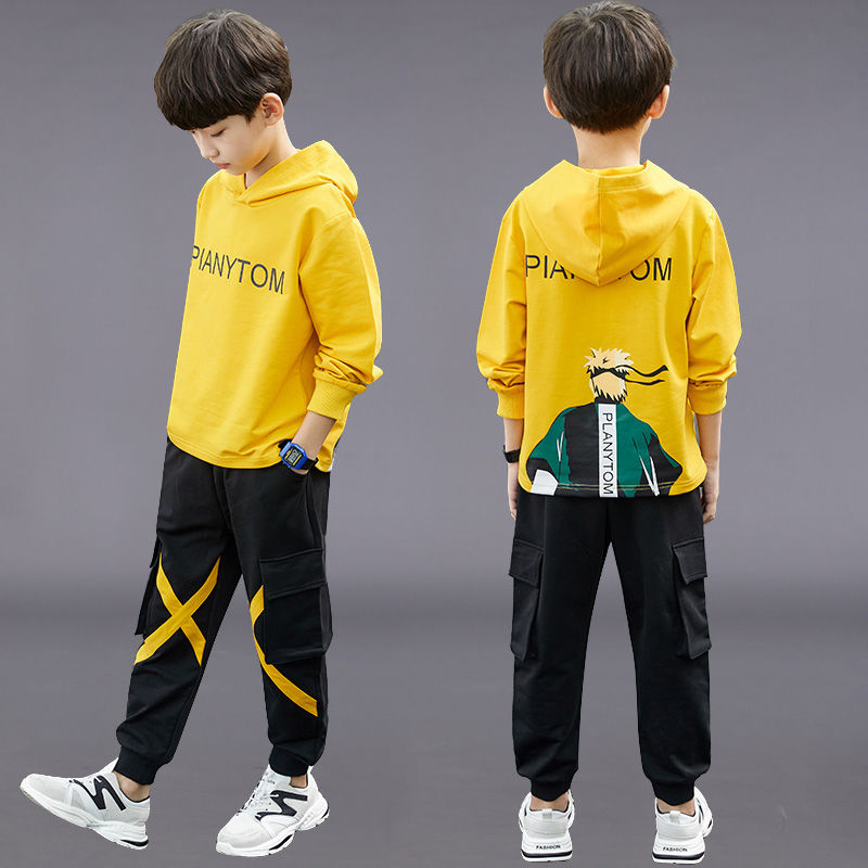 Children's clothing, boys' Autumn suit, new Zhongda children's sportswear, Korean version, men's fashion suit, children's spring and autumn two piece suit