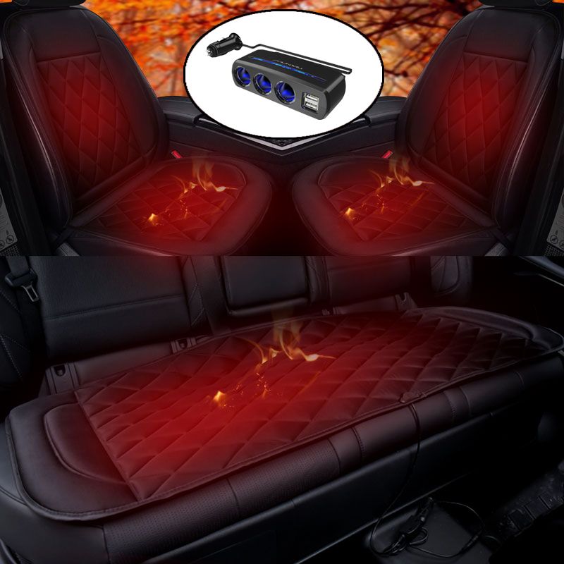 汽车坐垫冬季加热座垫12V车用座椅加热毯褥车载电加热垫车内用品