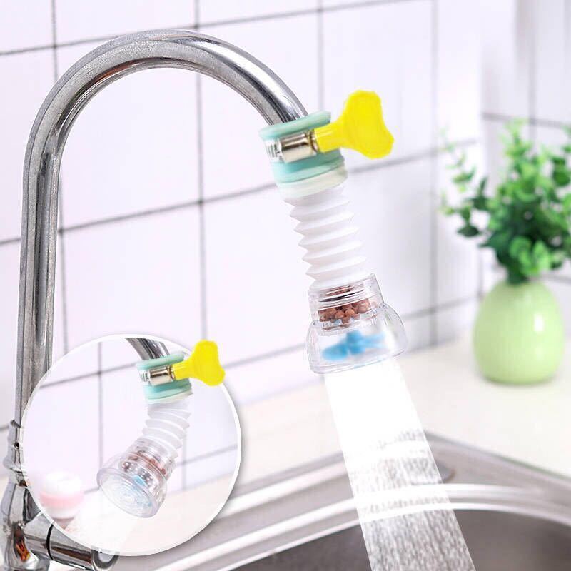 Kitchen universal faucet splash-proof shower filter extender rotatable telescopic tap water water-saving water filter