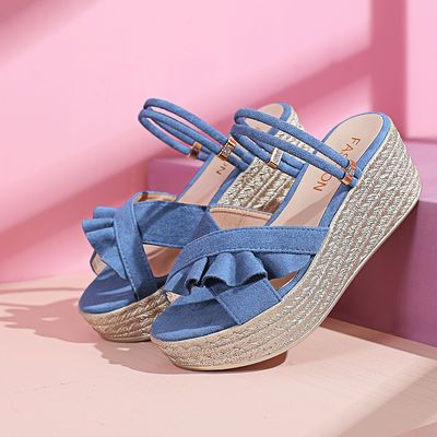 夏新款厚底松糕鞋女