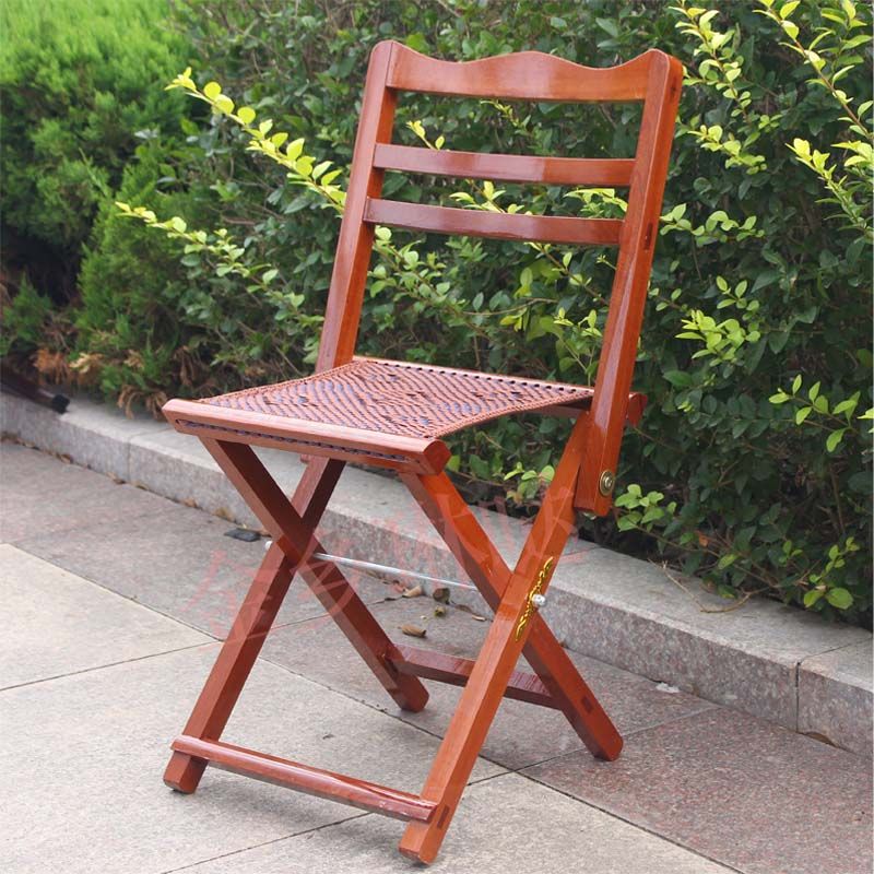 马扎实木靠背椅子便携式折叠板凳红木马扎换鞋钓鱼家用送老人礼物