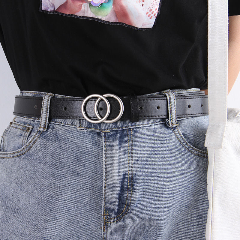 新款韩版女皮带简约复古学生通用百搭潮流时尚个性牛仔裤装饰腰带