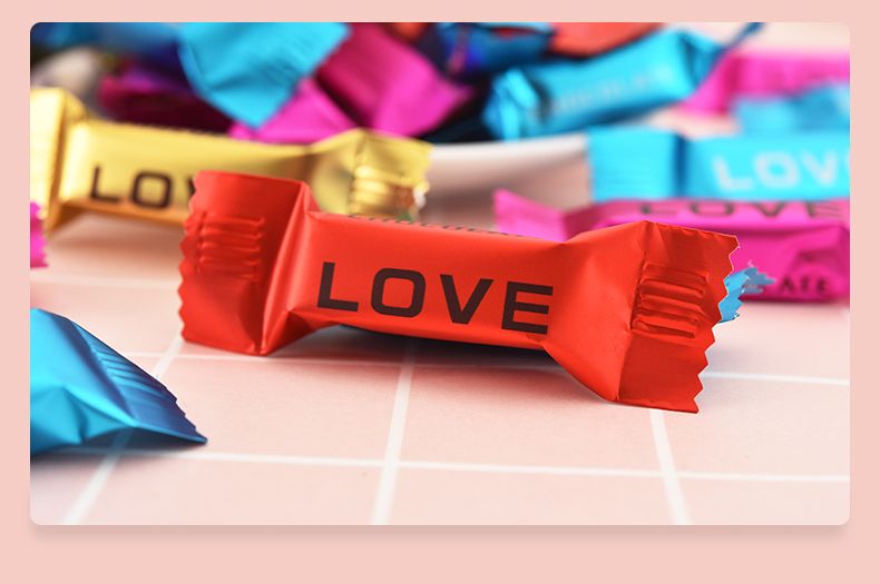 love巧克力500g散装批发婚礼喜糖休闲糖果代可可脂散装批发包邮