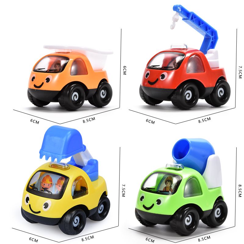 宝宝玩具车模型男女孩儿童挖掘机工程车飞机惯性回力小汽车子套装