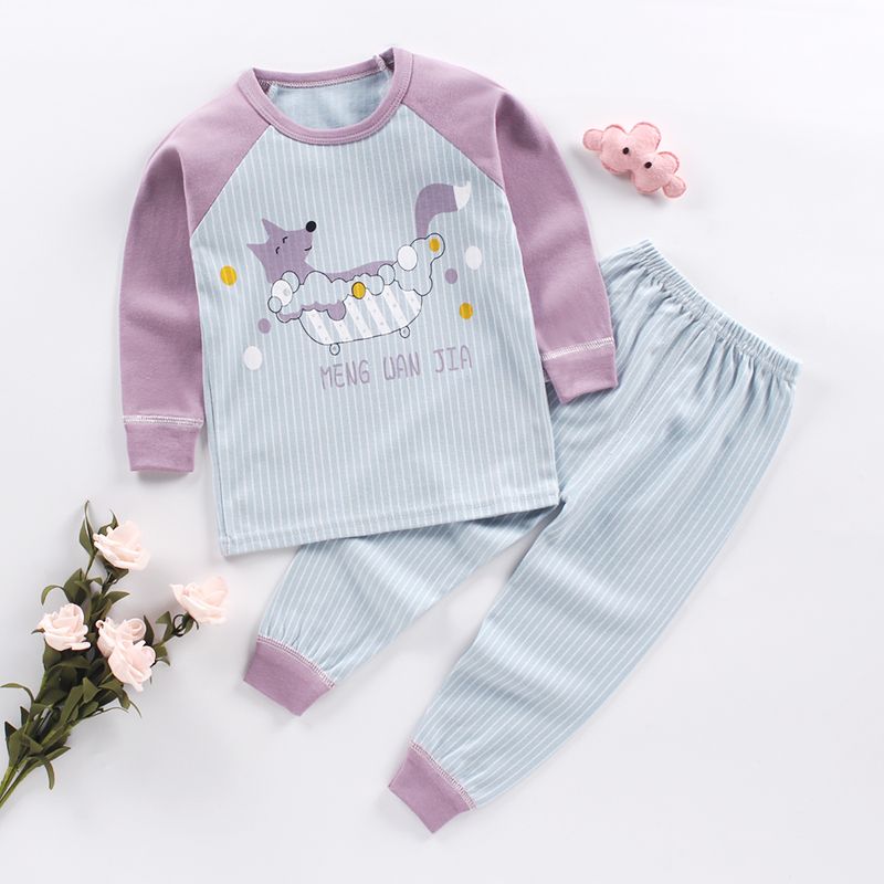 0-8 years old children's underwear set pure cotton baby autumn clothes autumn Pants Boys and Girls Pajamas baby clothes spring and autumn clothes t