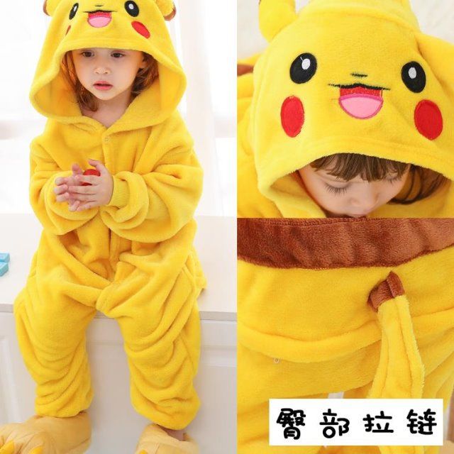 恐龙衣服装儿童连体睡衣秋冬季冬款卡通动物女宝宝法兰绒男童小孩