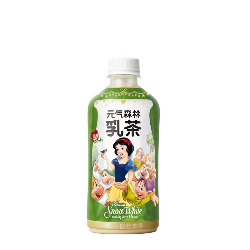 【迪士尼限定款】元气森林低脂肪牛乳茶饮料450ml*5瓶