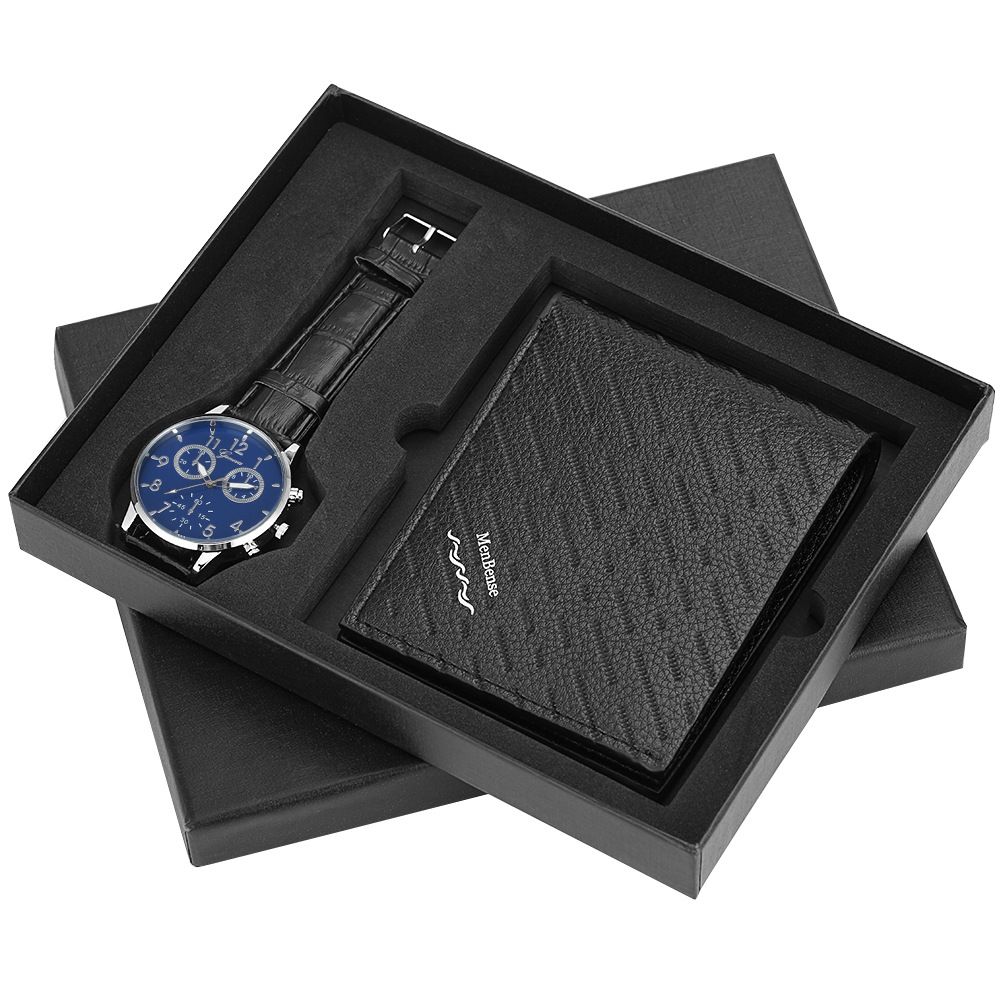 business watch leather wallet gift set for boyfriend men dad