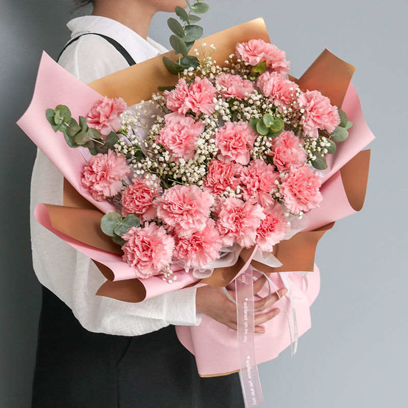 徐州鲜花速递康乃馨百合花束礼盒云龙鼓楼泉山铜山同城生日送花店