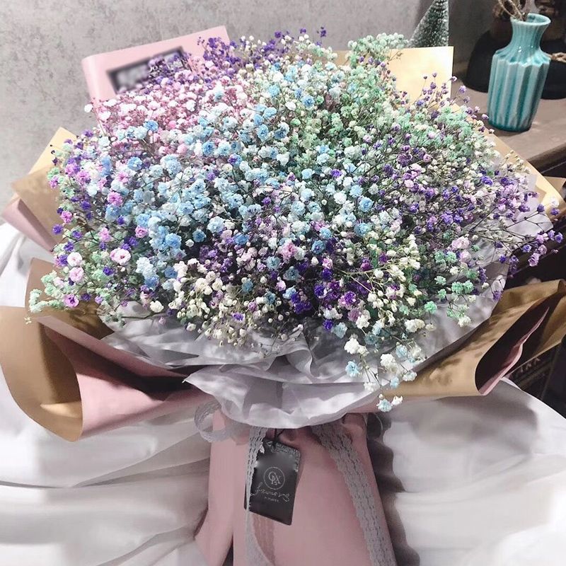 苏州网红满天星花束礼盒鲜花速递同城虎丘吴中相城常熟生日送花店