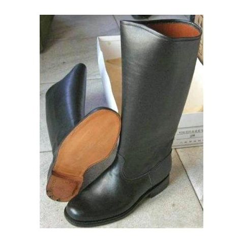 正品0792式军马靴骑士靴 升旗手仪仗马靴3515皮底靴男士长筒皮靴