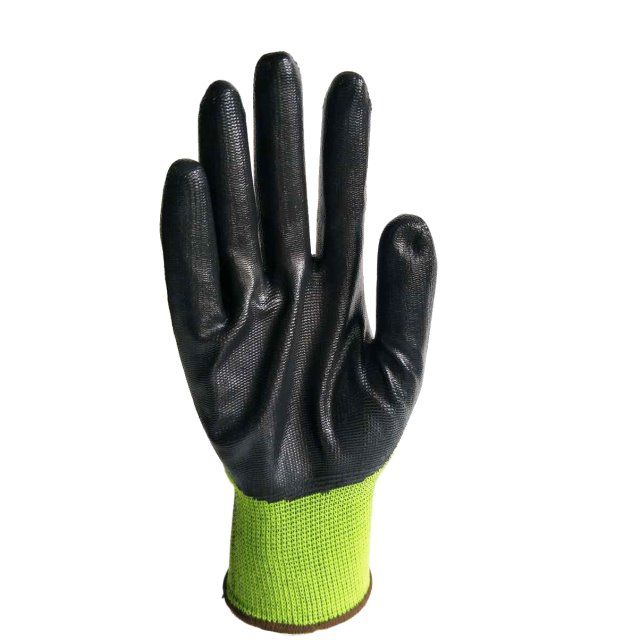 星宇N578绿黑丁晴吊卡乳胶浸渍手套工业劳保作业手套耐磨耐油12双