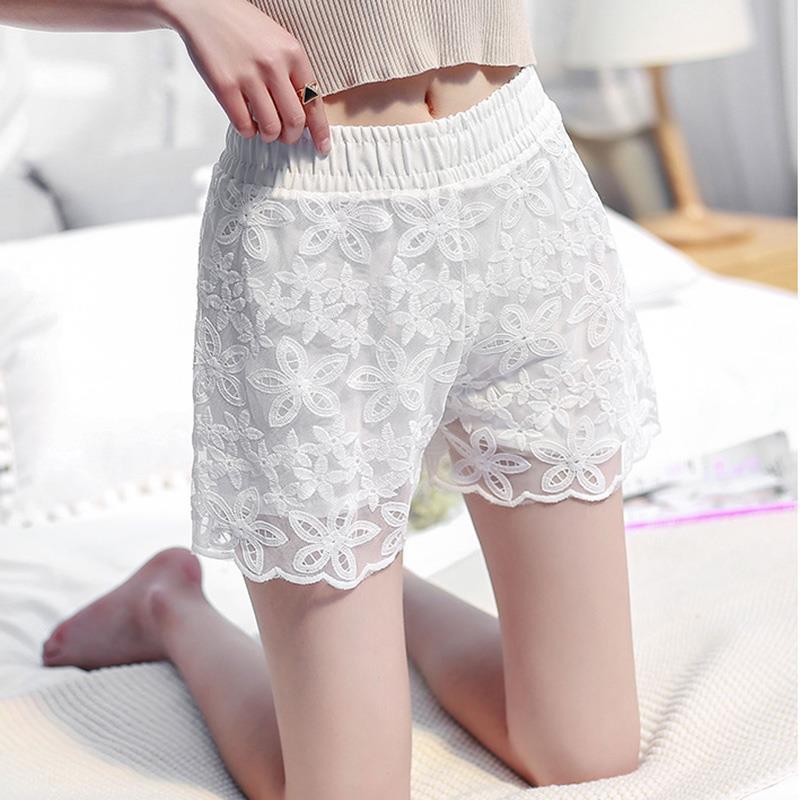 安全保险夏季三分蕾丝短裤宽松打底