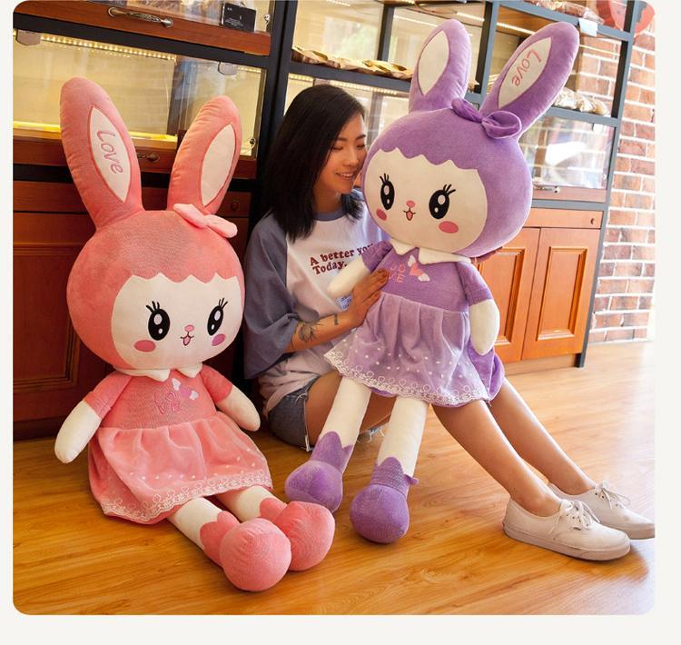 【爆款】兔子毛绒玩具布娃娃小女孩可爱玩偶抱枕床上公仔儿童生日礼物女生