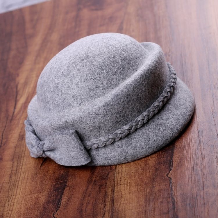 Hat Women autumn winter Korean pure wool felt hat elegant fashion Beret British styling hat casual hat