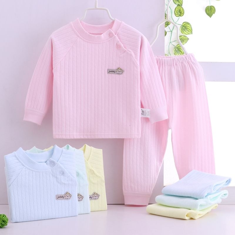 新生兒衣服冬季秋睡衣嬰兒內衣套裝純棉寶寶空調服薄款嬰幼兒春裝