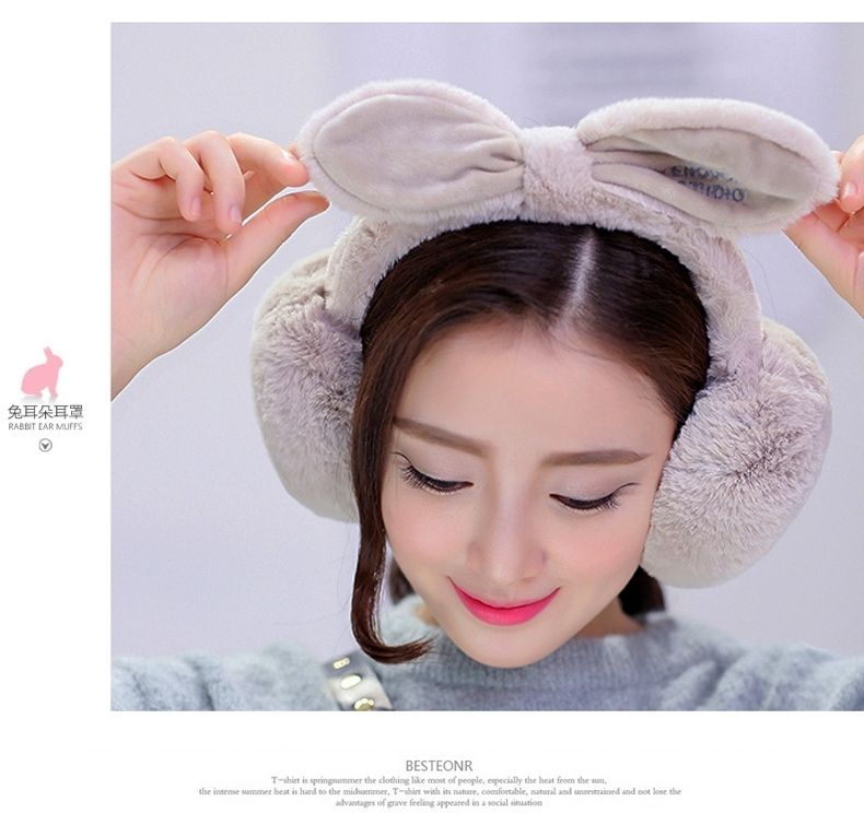 冬季保暖耳套耳罩女韩版可爱耳包潮流耳捂子耳暖可折叠毛绒护耳朵