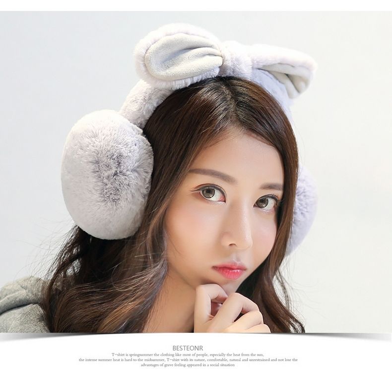 冬季保暖耳套耳罩女韩版可爱耳包潮流耳捂子耳暖可折叠毛绒护耳朵