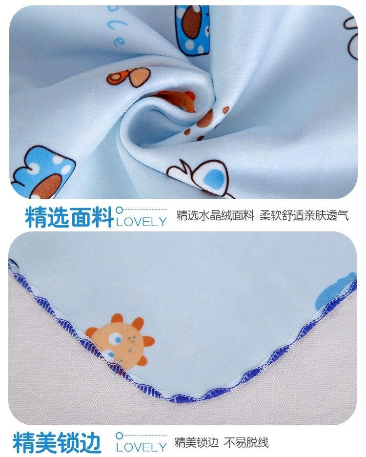 新生儿婴儿水晶绒隔尿垫双面防水透气可洗防尿床垫成人护理月经垫