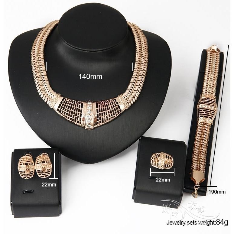 bride women necklaces set earrings bracelet ring jewelry项链