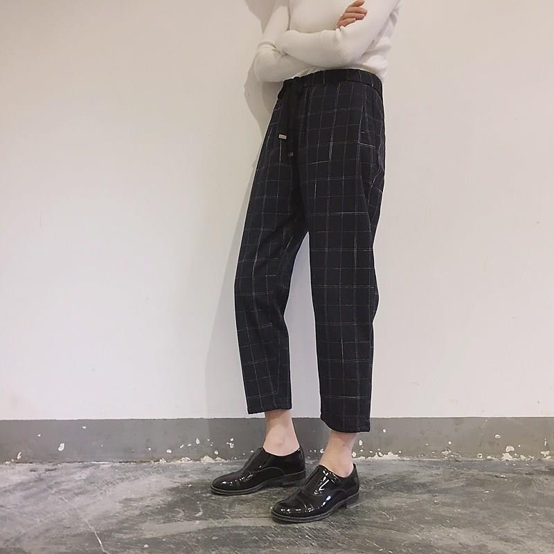All-match retro Korean version of the super hot ulzzang style loose student Hong Kong-style straight pants women's pants