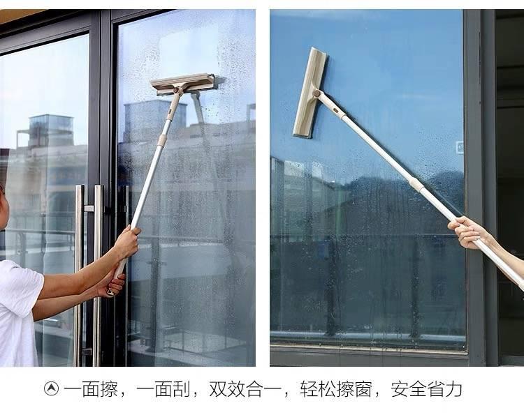 【可刮可擦】擦玻璃器双面伸缩杆擦窗神器高楼刮水器清洁清洗刷