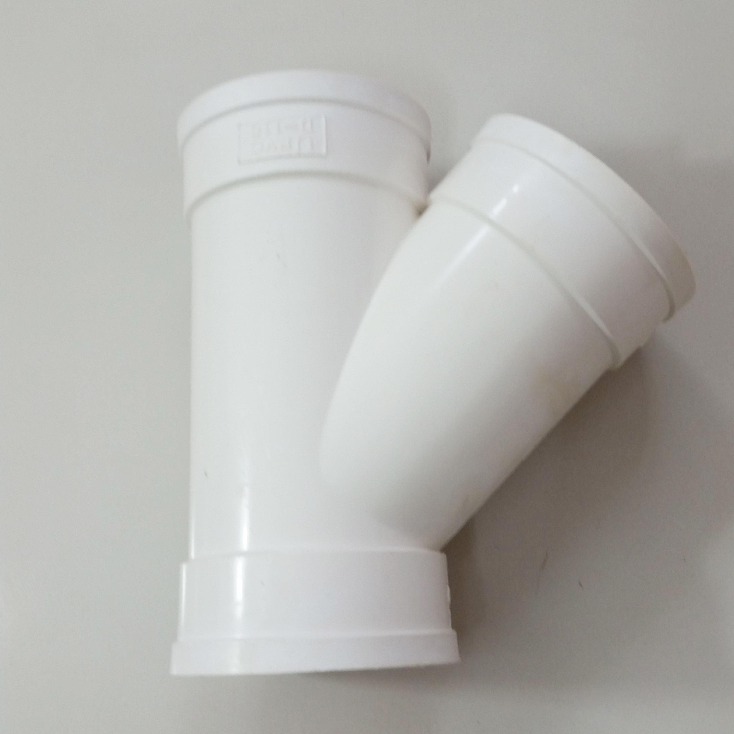 外墙雨水管pⅴc水管配件塑料水管硬管110pvc排水管三通pvc斜三通