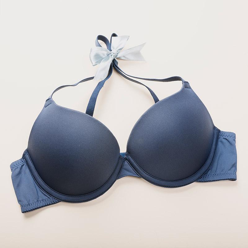 Aishuk small chest underwear female gather bra sexy glossy seamless comfortable simple ladies Japanese thin strap bra