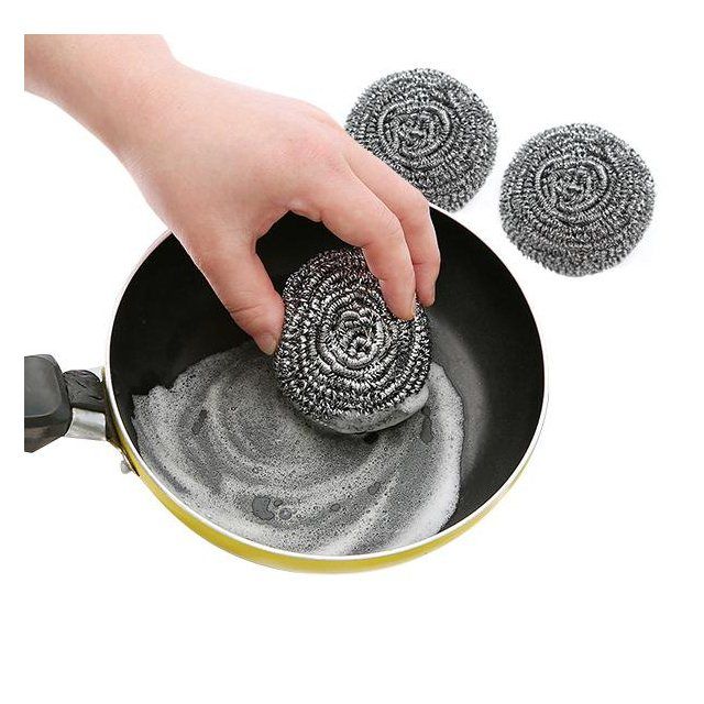厨房不锈钢洗锅刷锅家用百货洗碗去污清洁钢丝球铁丝大号钢丝棉