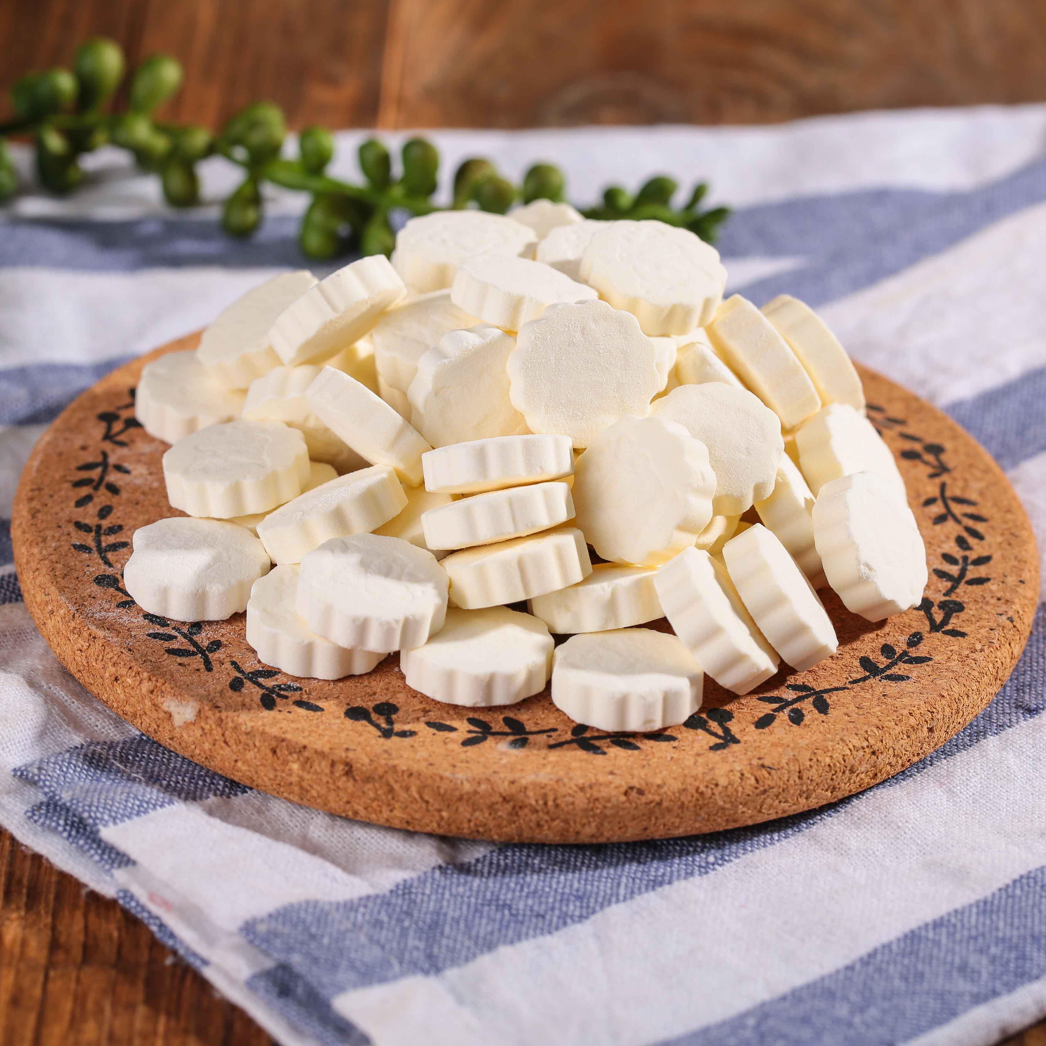 【买1送1共500g】内蒙古奶贝干吃牛奶片小牛拉图奶酪草原儿童奶贝