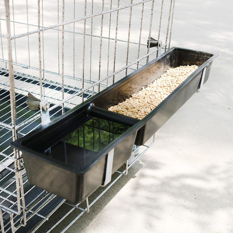 塑料鸡食槽长方形长条喂鸡食盒喂水鸭鹅鹌鹑家禽料槽水槽喂食器