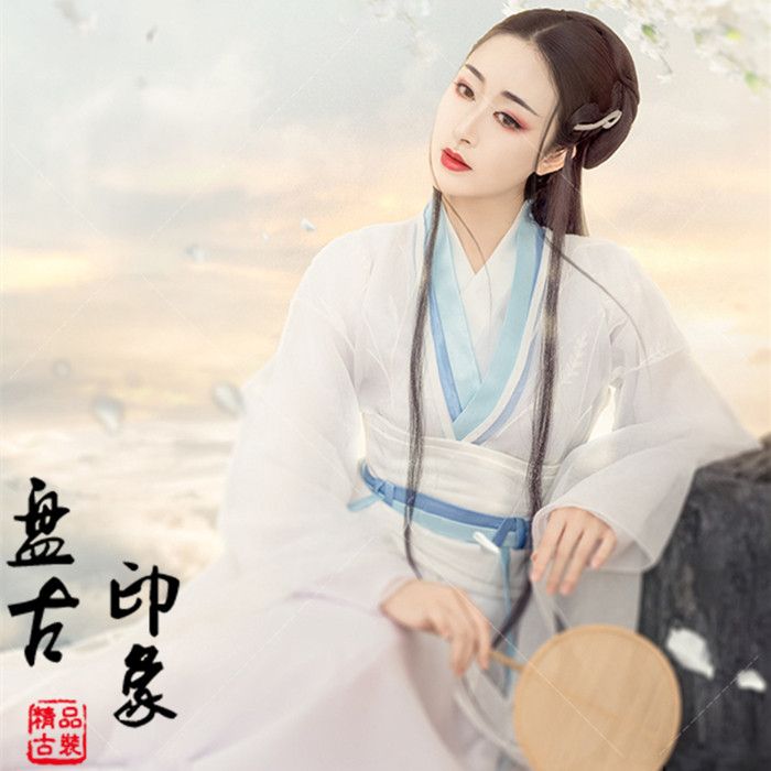 影楼摄影写真女古装主题白蛇缘起同款cos玄幻表演演出服装 小白