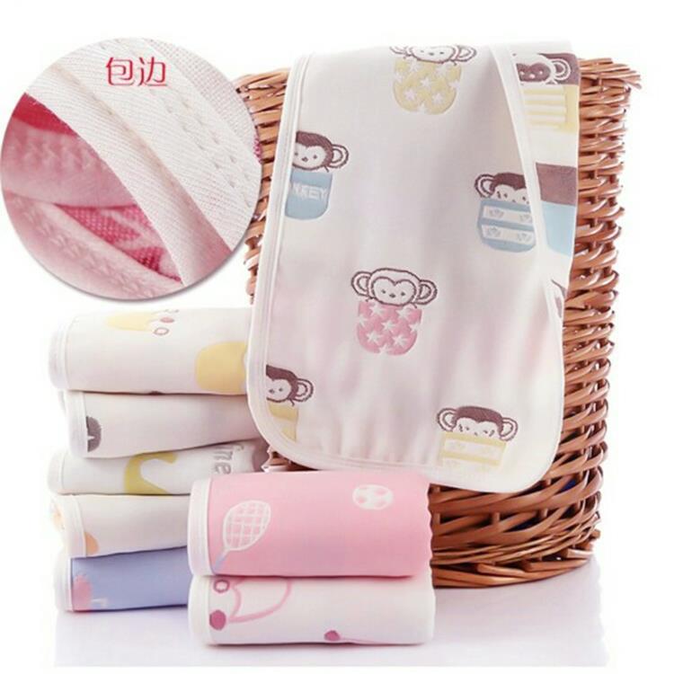 Children's small towel pure cotton gauze baby face wash household children's towel baby cotton rectangular face towel soft and absorbent