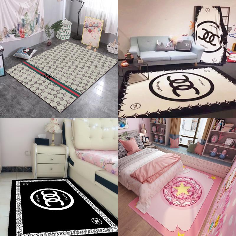 Ins carpet bedroom bedside carpet Maiden's heart Princess Pink mat bedroom full of lovely tide brand carpet