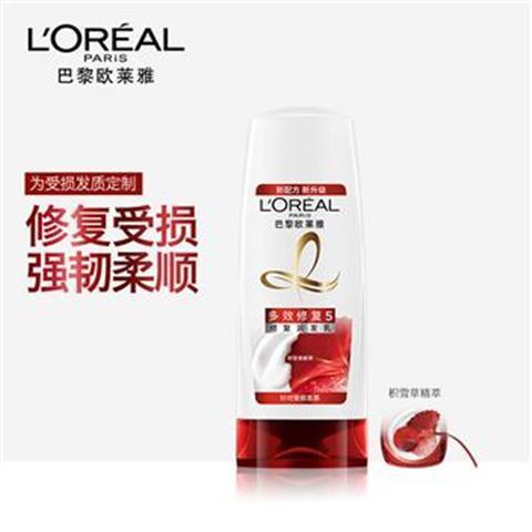 欧莱雅多效修复护发素润发乳400ml 修复受损毛躁分叉干枯正品