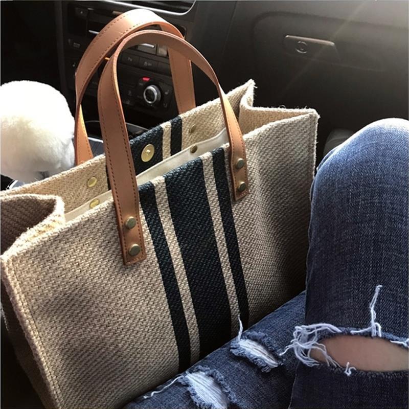 New Korean women's hand-held briefcase ol professional commuting simple and fashionable One Shoulder Messenger canvas bag