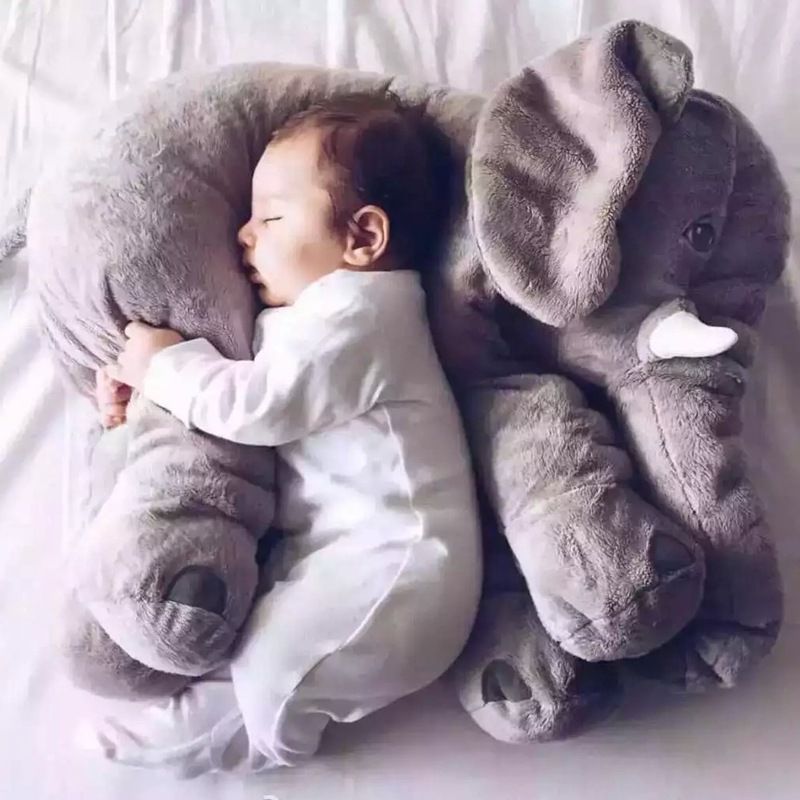 Super soft elephant pillow baby comfort sleeping doll plush toy doll air conditioning blanket pillow dual purpose cloth doll