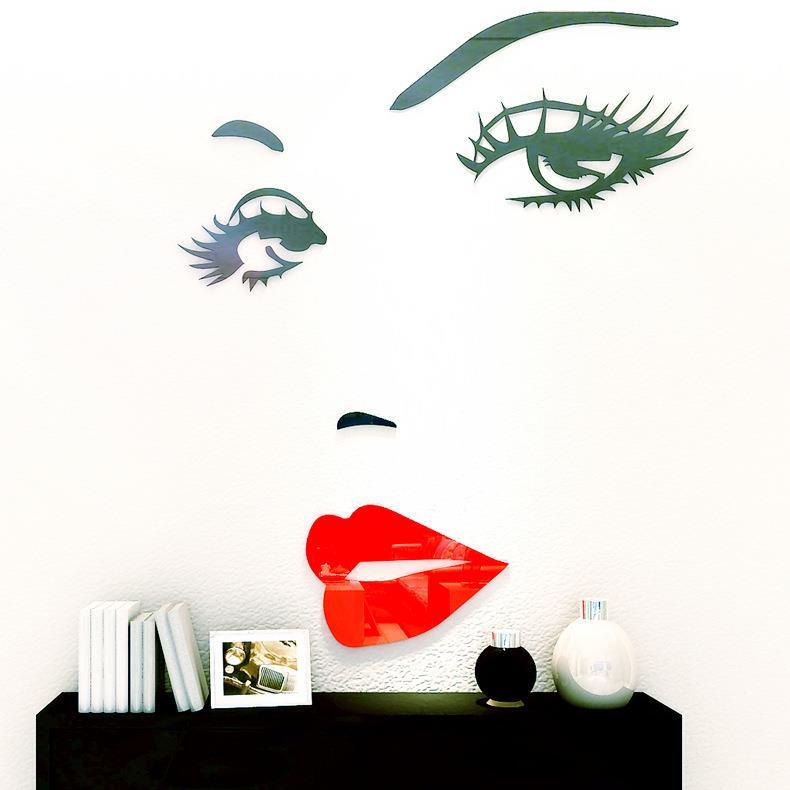 化妆立体卧室美容院创意眉眼贴画纹绣