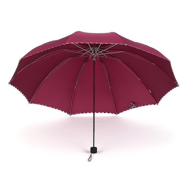 天堂伞超大男女双人晴雨伞学生三折叠加大两用防晒紫外线遮太阳伞