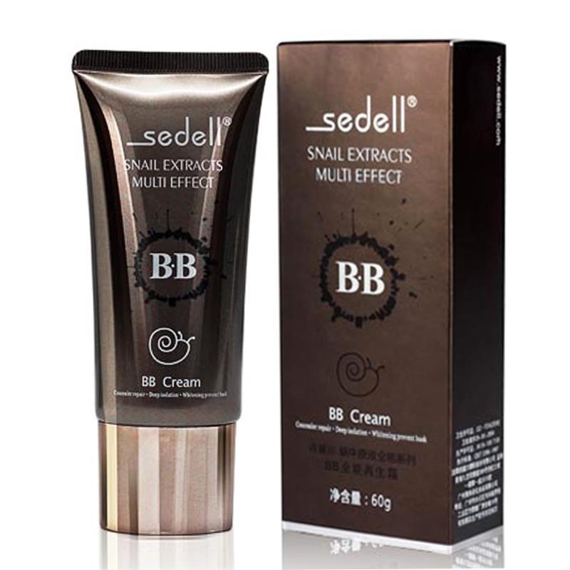 sedell詩黛爾蝸牛原液BB霜裸妝遮瑕強保濕補水修護美白粉底液