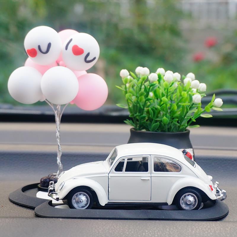 旅行气球汽车摆件可爱老爷车车模型甲壳虫车载香水座车内装饰品女