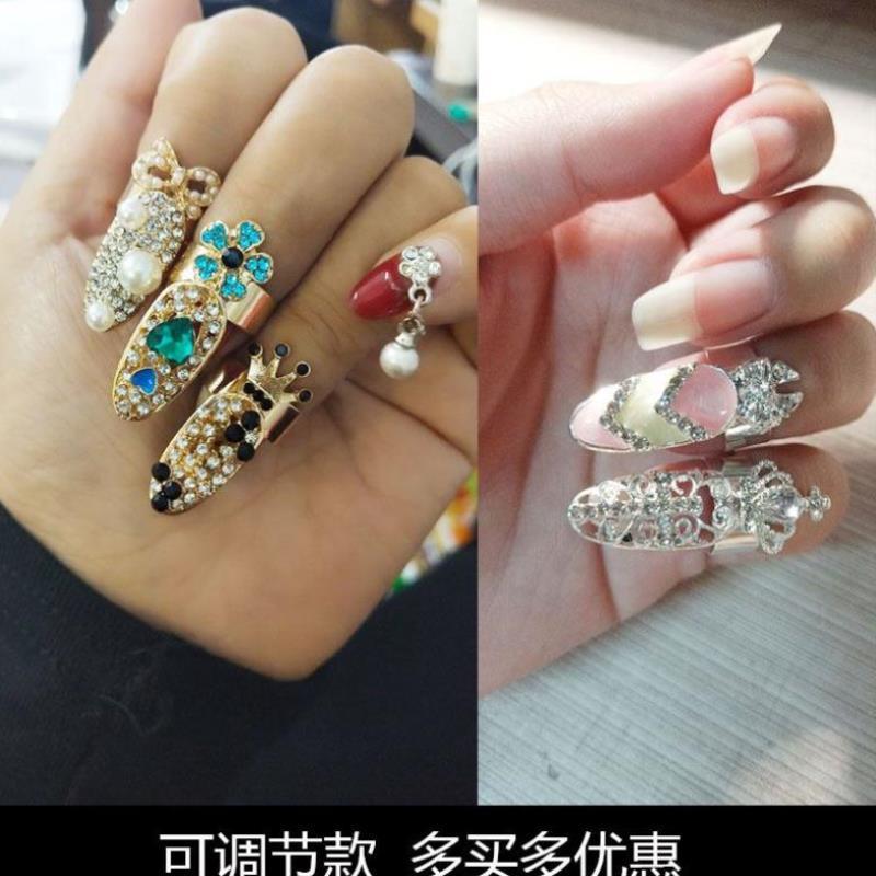 Fingernail cover ancient costume ancient style armor cover palace nail cover simple gift Korean version versatile ring hand ornament