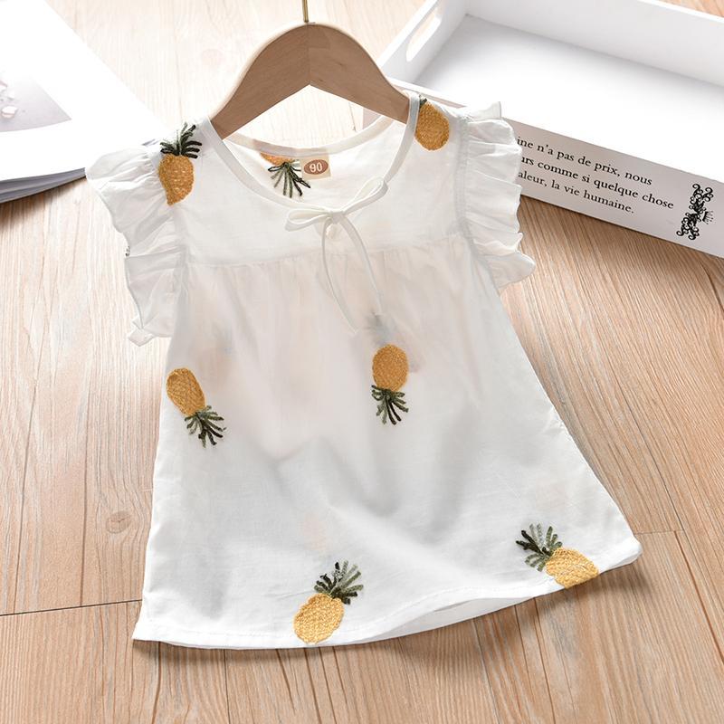 Girls' T-shirt summer 2020 new girls' half sleeve fashionable children's clothes Korean children's shirt pure cotton top