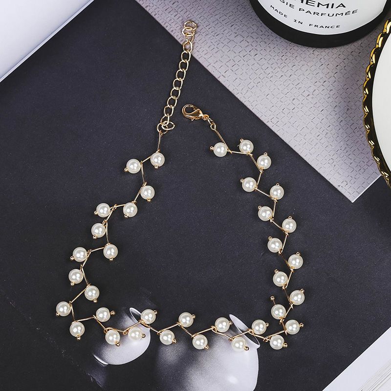 Super beautiful all-match necklace female lace clavicle chain Korean neck jewelry neck strap collar neck simple student necklace