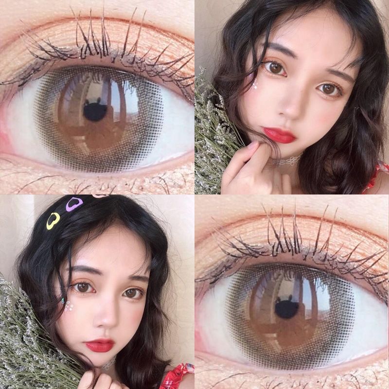 送护理液】花房姑娘美瞳混血自然网红同款年抛隐形眼镜大小直径