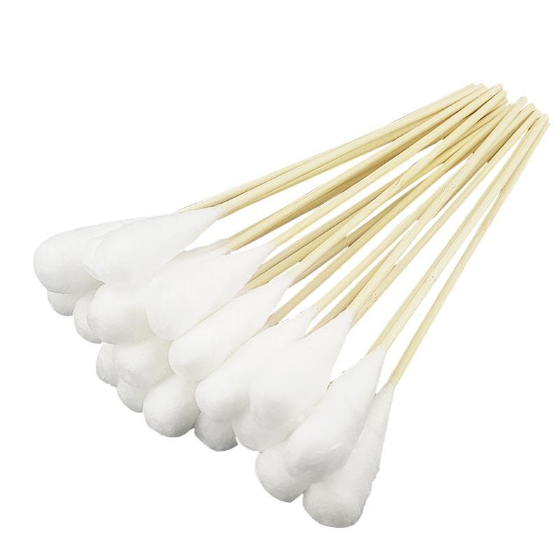 Disposable medical cotton swab 20cm big head cotton swab aseptic disinfection gynecological cotton swab degreasing cotton swab stick long cotton swab