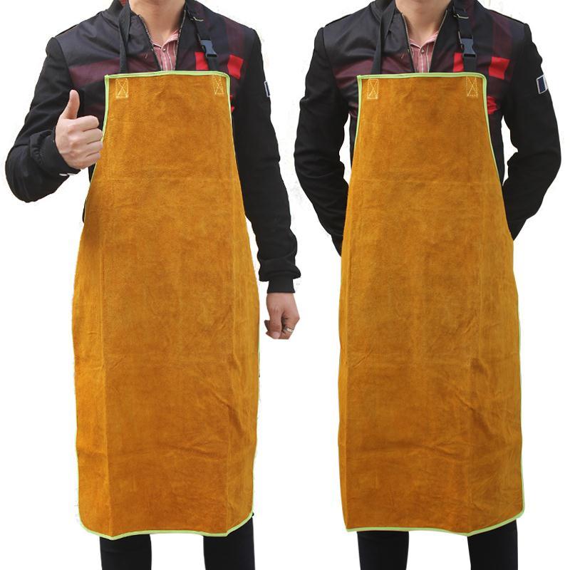 Jiahu cowhide electric welding apron welder apron welding protective clothing heat insulation electric welding special anti spark protective apron clothing