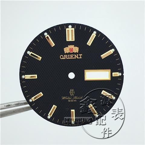 手表配件双狮字面表盘适合46941/46943机芯表面字面盘直径34mm